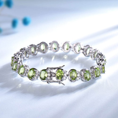 Maman et Sophie - BRACCIALE MAMAN ET SOPHIE ARGENTO 925 PERIDOTO BRISF2PR | Gioielli
